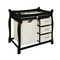 Badger Basket Co. Black Sleigh Style Changing Table With Hamper, 3 Baskets